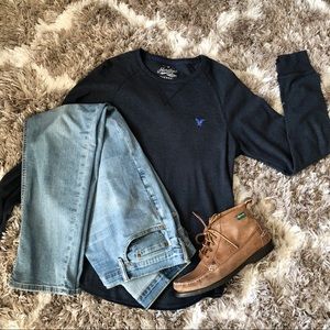 American Eagle Thermal Long Sleeve Tee